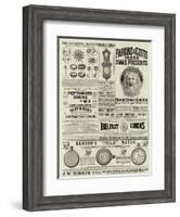 Page of Advertisements-null-Framed Giclee Print