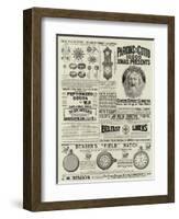 Page of Advertisements-null-Framed Giclee Print