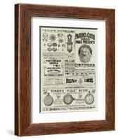 Page of Advertisements-null-Framed Giclee Print