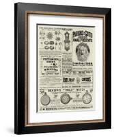 Page of Advertisements-null-Framed Giclee Print