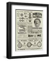 Page of Advertisements-null-Framed Giclee Print