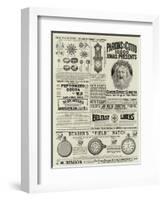 Page of Advertisements-null-Framed Giclee Print