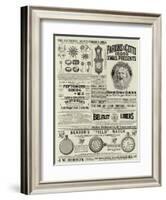 Page of Advertisements-null-Framed Giclee Print