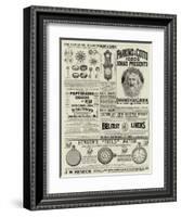 Page of Advertisements-null-Framed Giclee Print