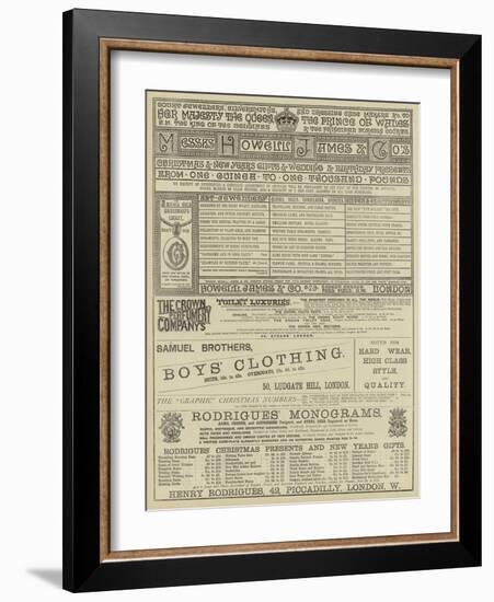 Page of Advertisements-null-Framed Giclee Print