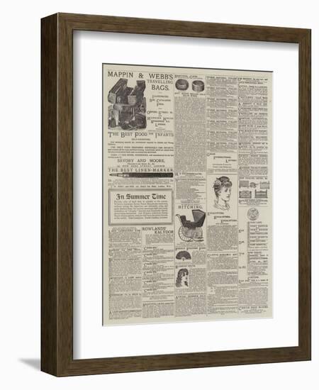 Page of Advertisements-null-Framed Premium Giclee Print