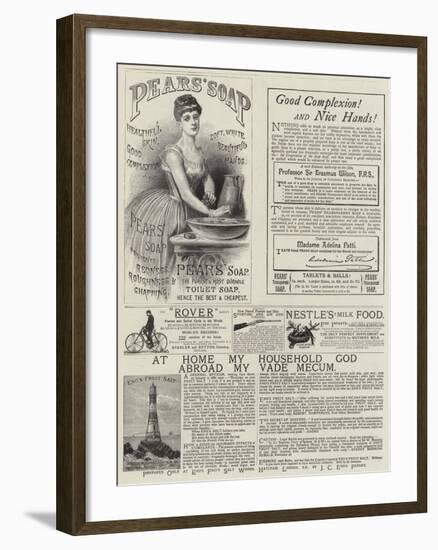 Page of Advertisements-null-Framed Giclee Print