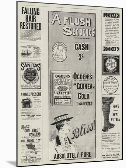 Page of Advertisements-null-Mounted Giclee Print