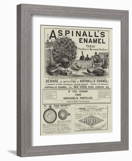 Page of Advertisements-null-Framed Giclee Print