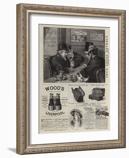 Page of Advertisements-null-Framed Giclee Print