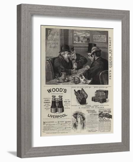 Page of Advertisements-null-Framed Giclee Print