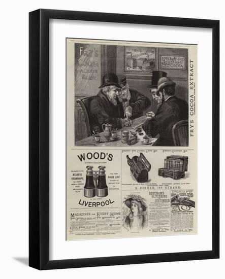 Page of Advertisements-null-Framed Giclee Print