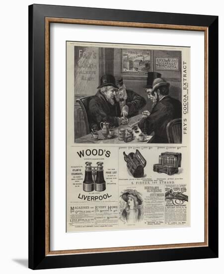 Page of Advertisements-null-Framed Giclee Print