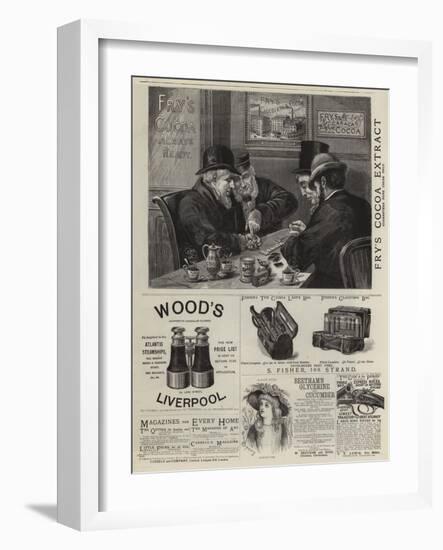 Page of Advertisements-null-Framed Giclee Print