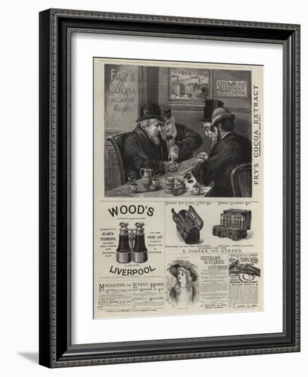 Page of Advertisements-null-Framed Giclee Print