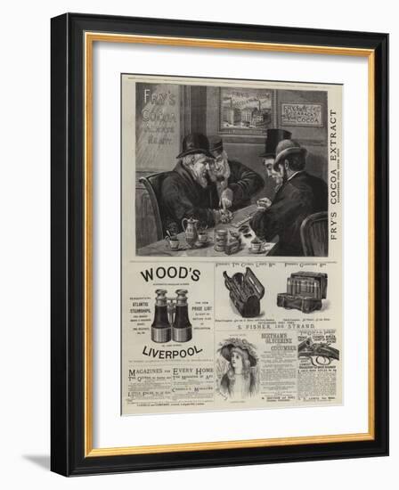 Page of Advertisements-null-Framed Giclee Print