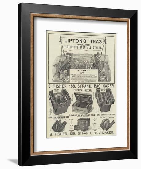 Page of Advertisements-null-Framed Giclee Print