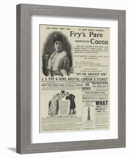 Page of Advertisements-null-Framed Giclee Print