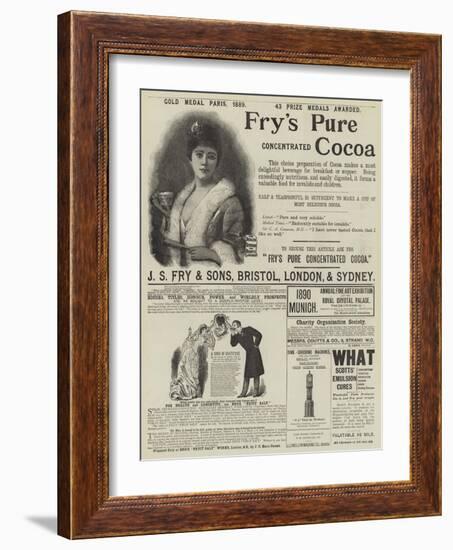 Page of Advertisements-null-Framed Giclee Print