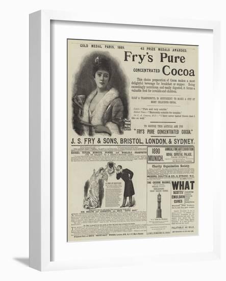 Page of Advertisements-null-Framed Giclee Print