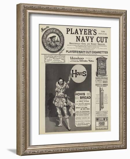 Page of Advertisements-null-Framed Giclee Print