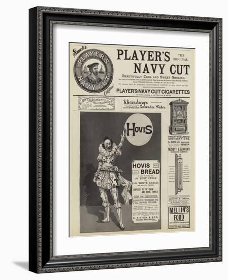 Page of Advertisements-null-Framed Giclee Print