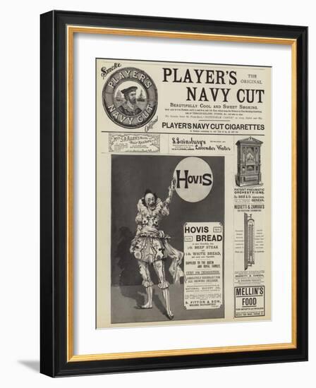 Page of Advertisements-null-Framed Giclee Print