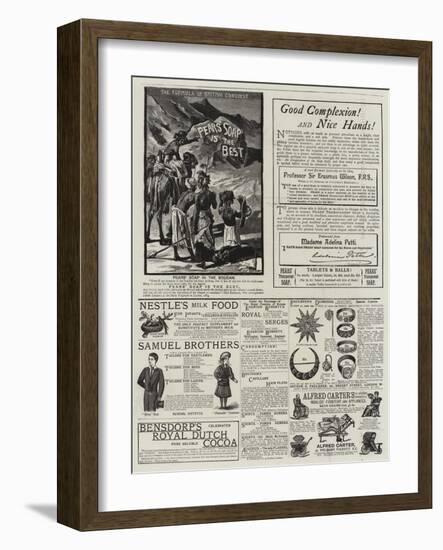 Page of Advertisements-null-Framed Giclee Print