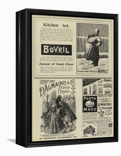 Page of Advertisements-null-Framed Premier Image Canvas