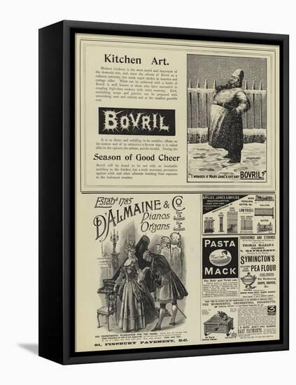 Page of Advertisements-null-Framed Premier Image Canvas