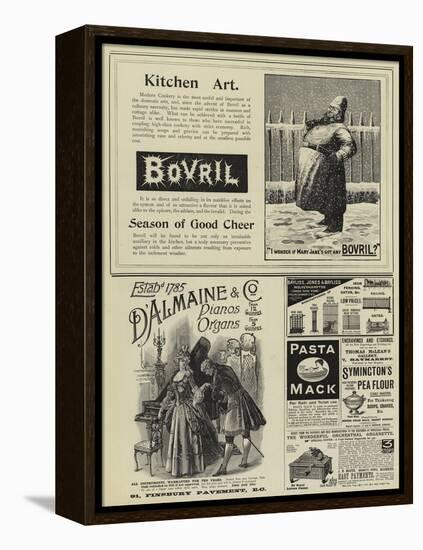 Page of Advertisements-null-Framed Premier Image Canvas