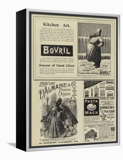 Page of Advertisements-null-Framed Premier Image Canvas