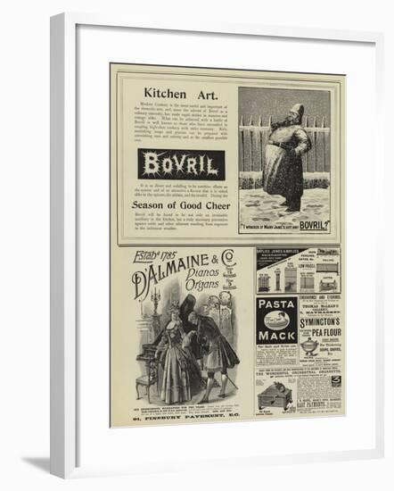 Page of Advertisements-null-Framed Giclee Print