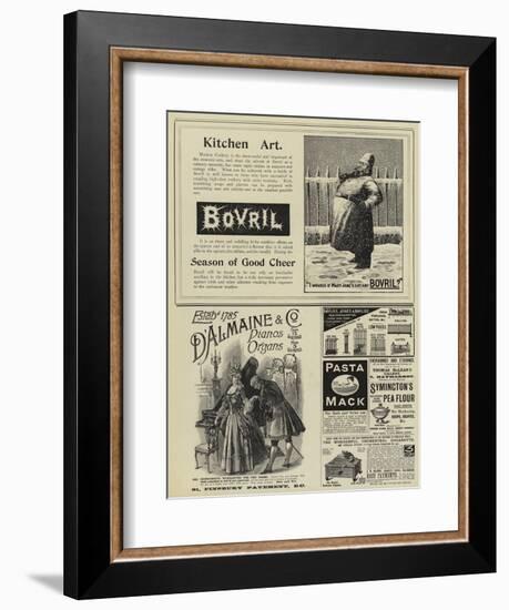 Page of Advertisements-null-Framed Premium Giclee Print