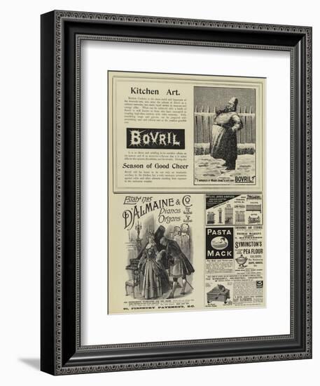 Page of Advertisements-null-Framed Premium Giclee Print