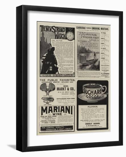 Page of Advertisements-null-Framed Giclee Print