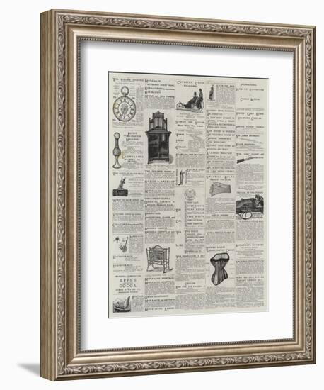 Page of Advertisements-null-Framed Premium Giclee Print