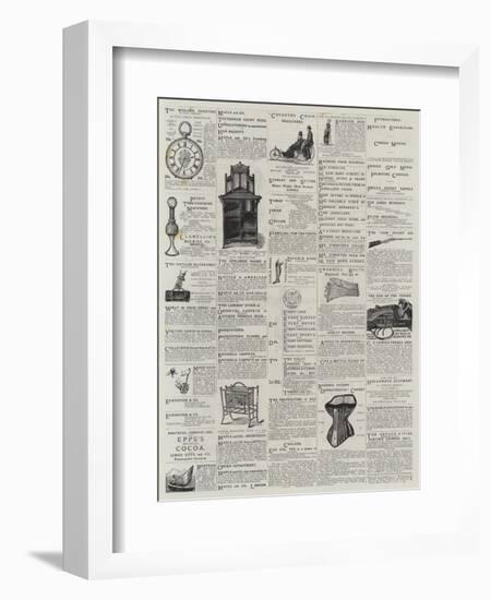 Page of Advertisements-null-Framed Premium Giclee Print