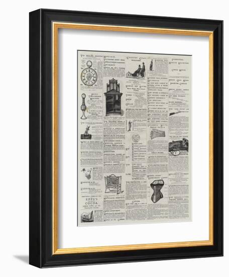 Page of Advertisements-null-Framed Premium Giclee Print