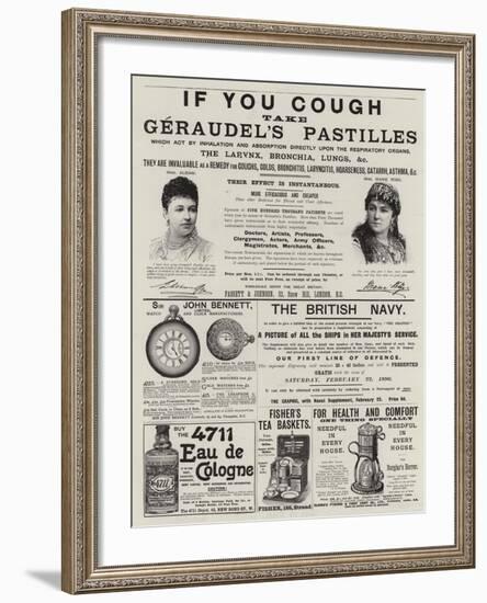 Page of Advertisements-null-Framed Giclee Print