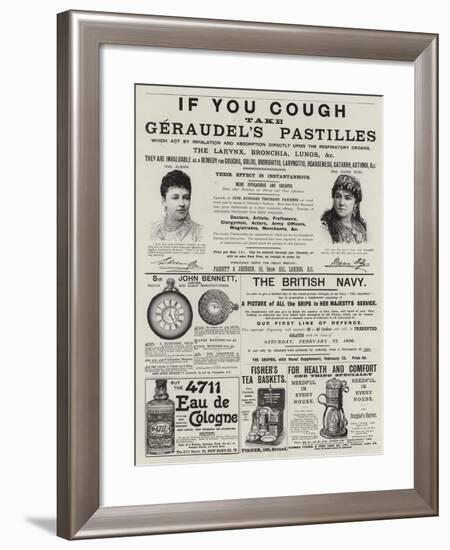 Page of Advertisements-null-Framed Giclee Print