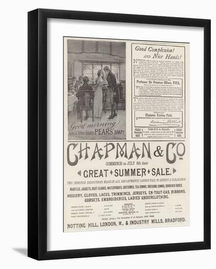 Page of Advertisements-null-Framed Giclee Print