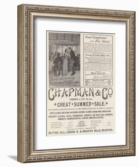 Page of Advertisements-null-Framed Giclee Print