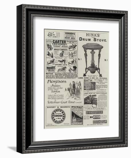 Page of Advertisements-null-Framed Premium Giclee Print