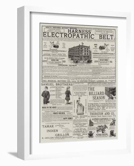 Page of Advertisements-null-Framed Premium Giclee Print