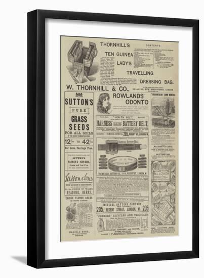 Page of Advertisements-null-Framed Giclee Print