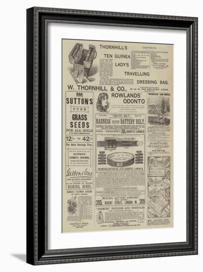 Page of Advertisements-null-Framed Giclee Print