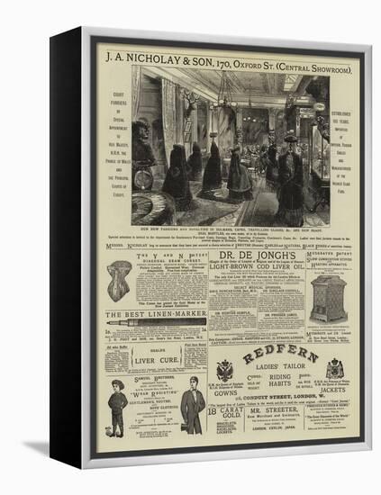 Page of Advertisements-null-Framed Premier Image Canvas