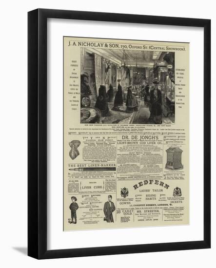 Page of Advertisements-null-Framed Giclee Print