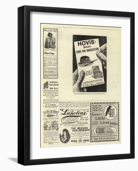 Page of Advertisements-null-Framed Giclee Print